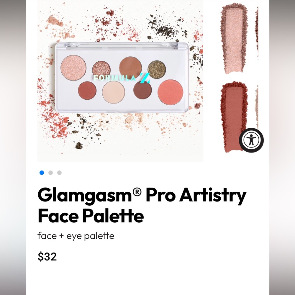 Glamgasm Pro Artistry Eyeshadow Palette - Pink, Brown, Gold